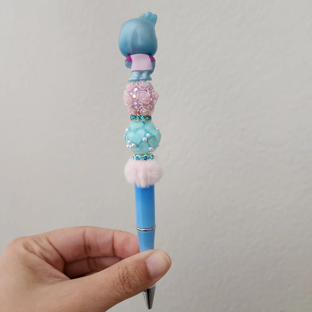 Elemental Water Wade Custom Beaded Fancy Pen Black Ink Doorable